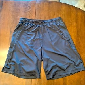 Nike Dri-Fit Athletic Shorts (Men, Size Large, Grey)